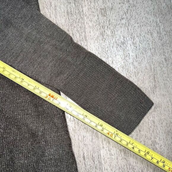 Max Studio Extrafine Merino Wool Waffle Texture Zip Back Sweater, Women’s Small - Picture 6 of 9